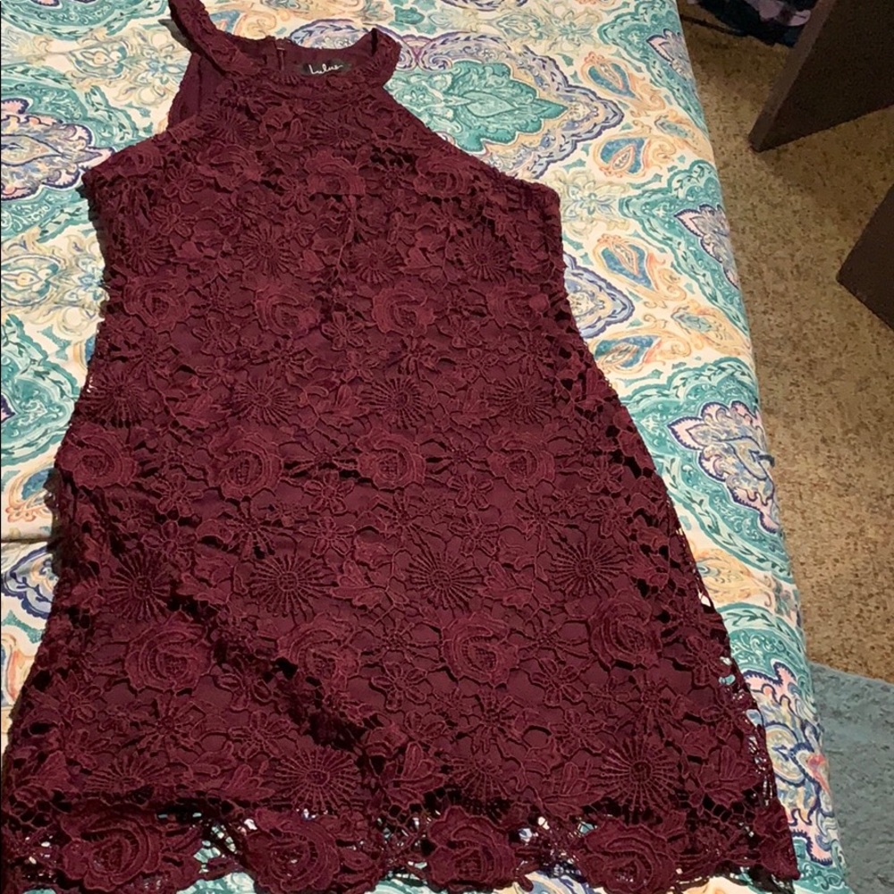 Burgundy dress